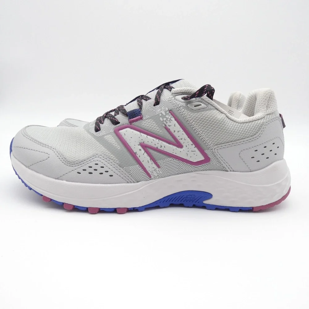 New Balance 410v8 Trail Running Shoes Silver Purple WT410LR8 Womens 11 NEW